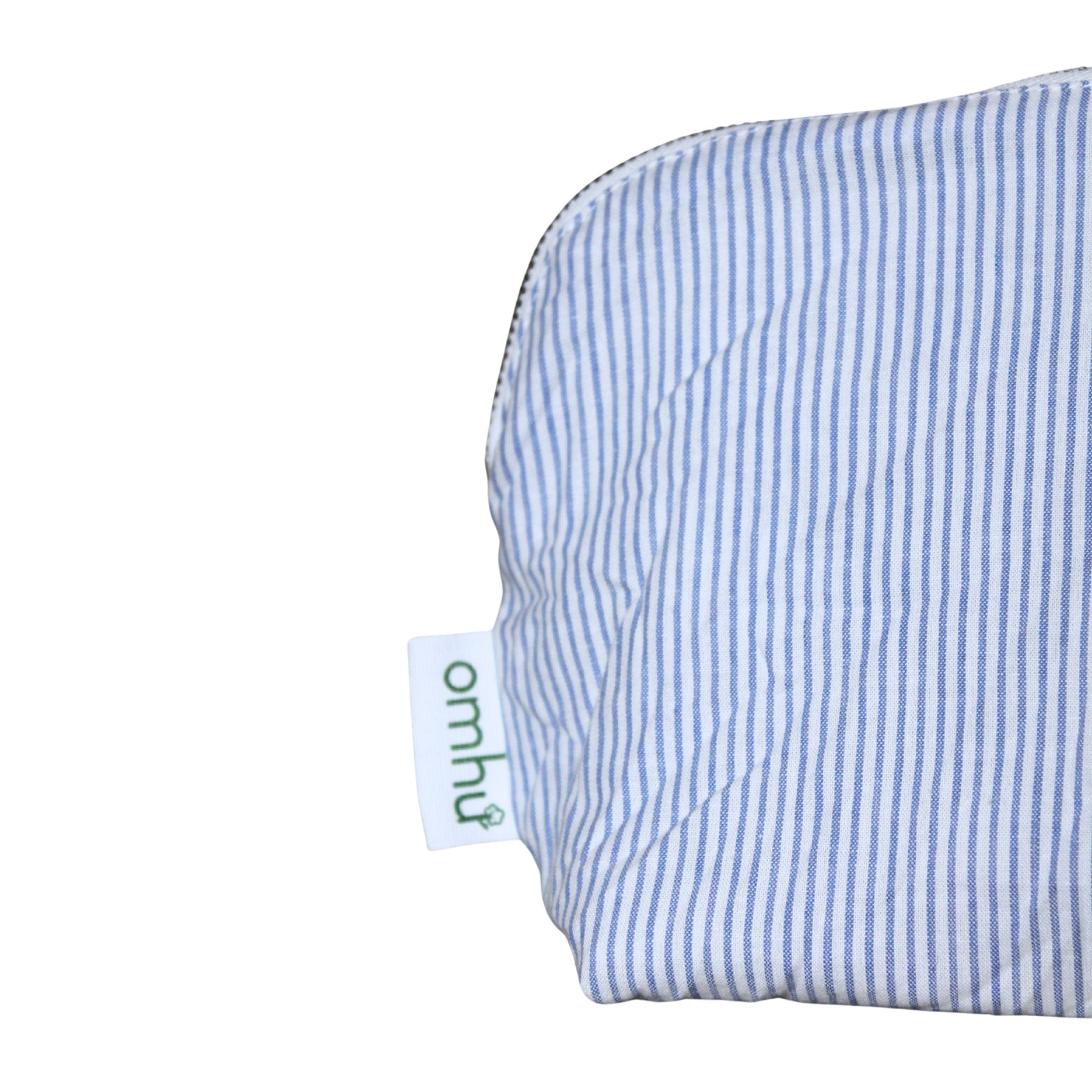 Kosmetiktasche 24x15 cm Mini-Streifen blau